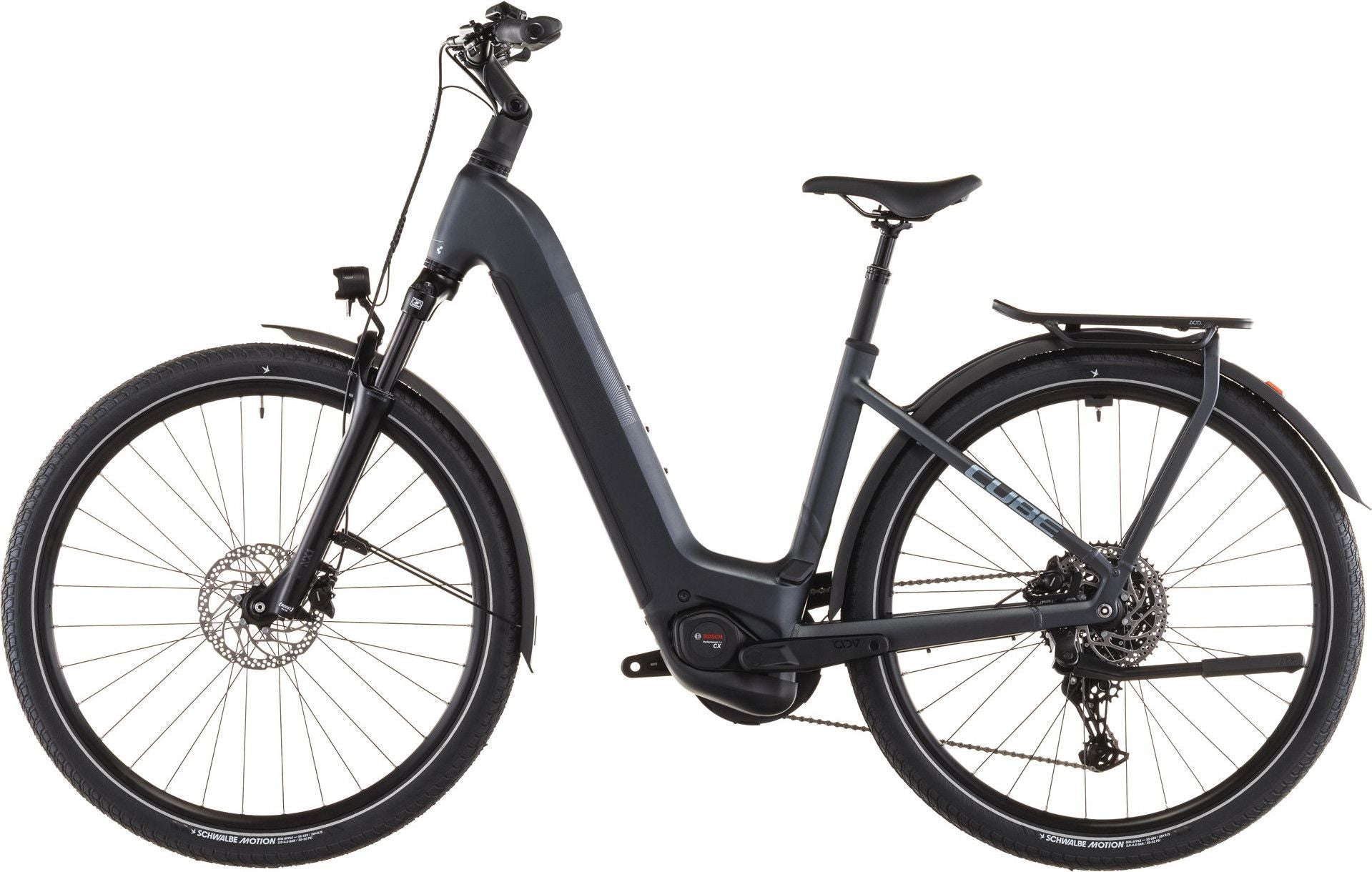 VTC Électrique Cube Kathmandu Hybrid One 800 Easy Entry Shimano Cues 10V 800 Wh 700 mm Gris Metallic 2026