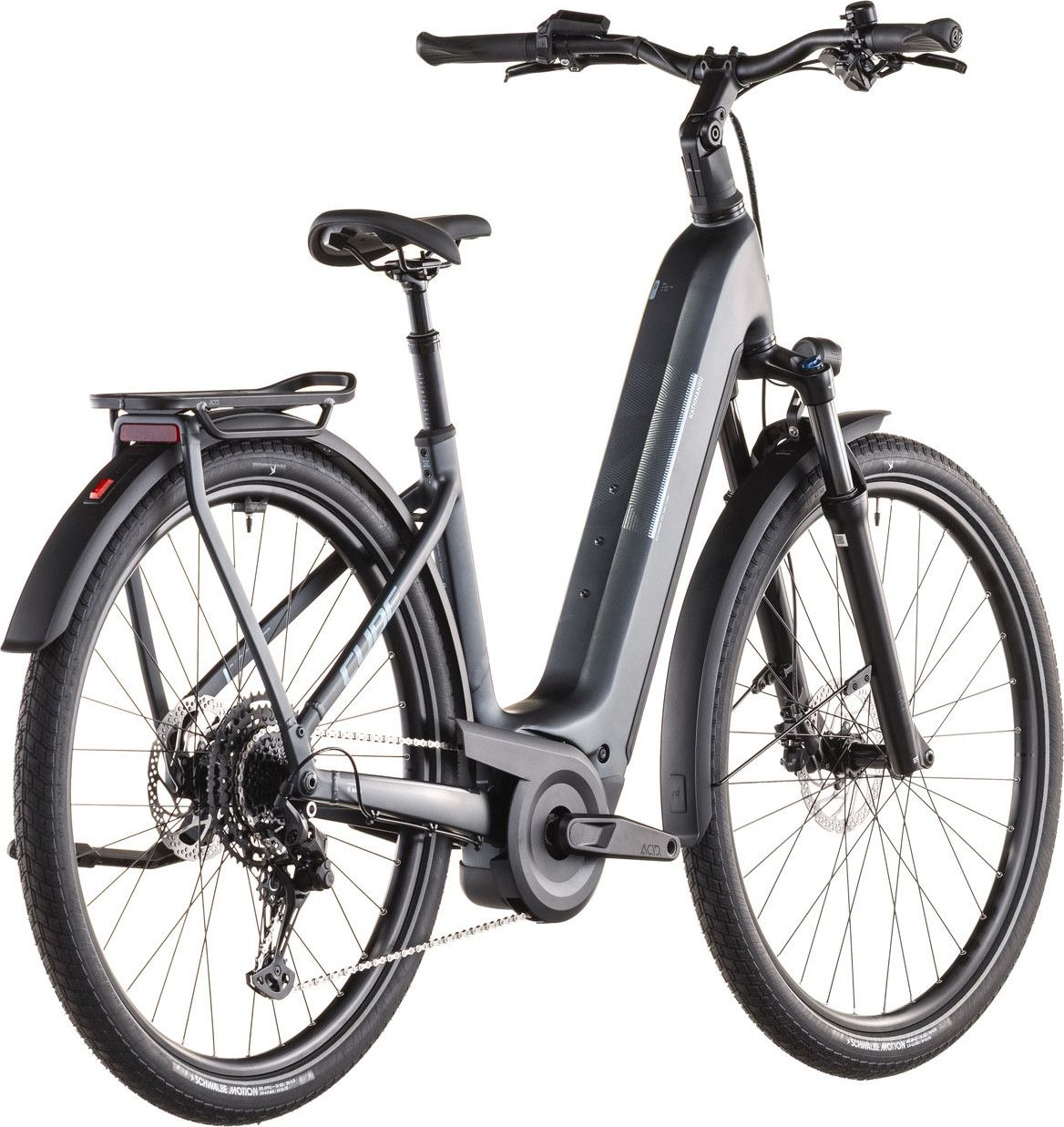 VTC Électrique Cube Kathmandu Hybrid One 800 Easy Entry Shimano Cues 10V 800 Wh 700 mm Gris Metallic 2026