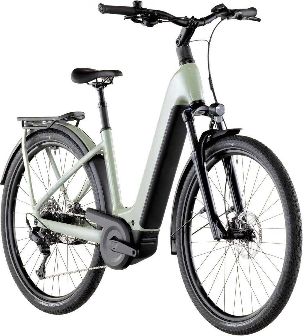 VTC Électrique Cube Kathmandu Hybrid One 800 Easy Entry Shimano Cues 10V 800 Wh 700 mm Vert Pea 2026