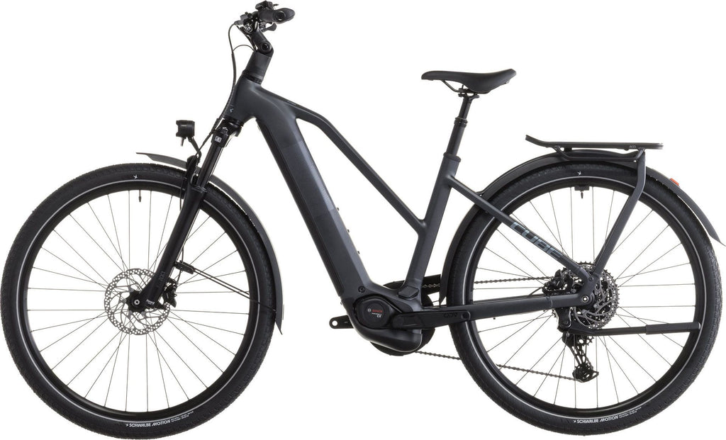 VTC Électrique Cube Kathmandu Hybrid One 800 Trapeze Shimano Cues 10V 800 Wh 700 mm Gris Metallic 2026