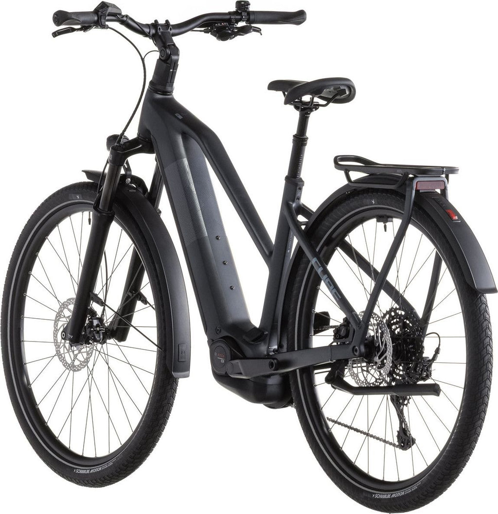 VTC Électrique Cube Kathmandu Hybrid One 800 Trapeze Shimano Cues 10V 800 Wh 700 mm Gris Metallic 2026