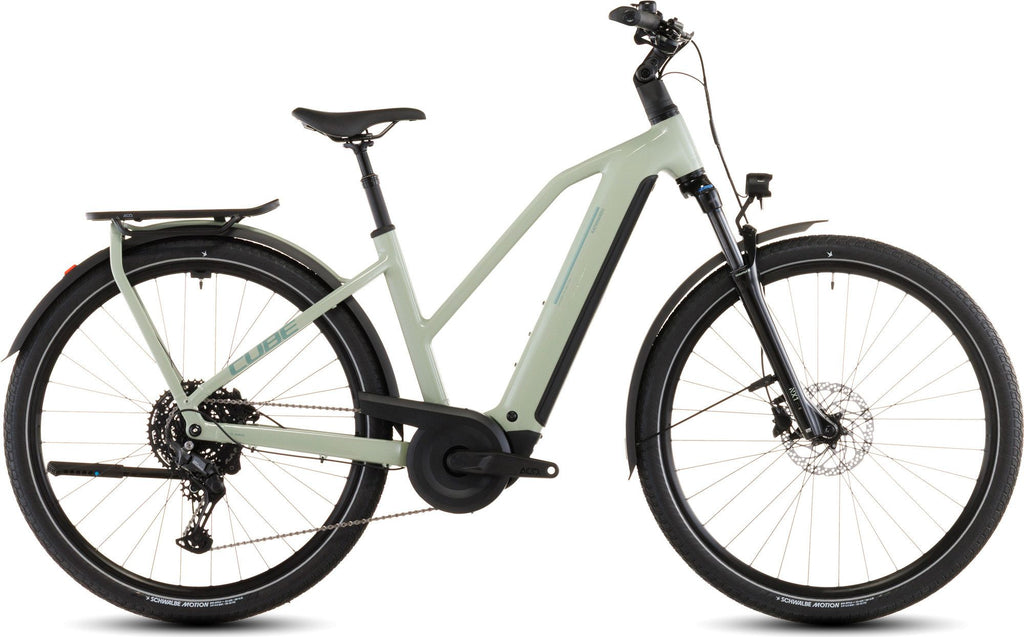 VTC Électrique Cube Kathmandu Hybrid One 800 Trapeze Shimano Cues 10V 800 Wh 700 mm Vert Pea 2026