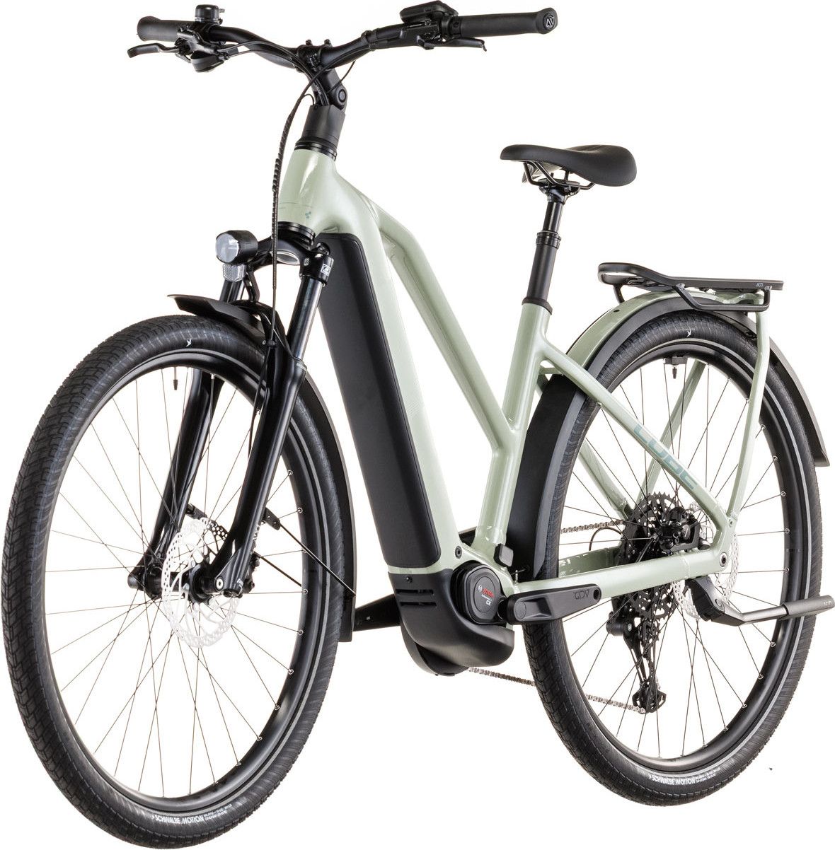 VTC Électrique Cube Kathmandu Hybrid One 800 Trapeze Shimano Cues 10V 800 Wh 700 mm Vert Pea 2026