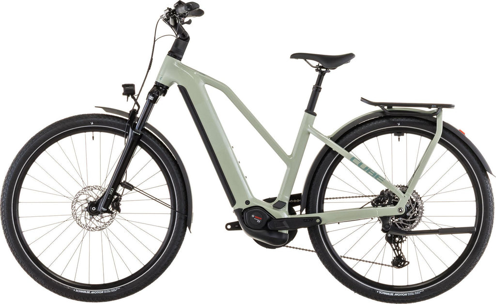 VTC Électrique Cube Kathmandu Hybrid One 800 Trapeze Shimano Cues 10V 800 Wh 700 mm Vert Pea 2026