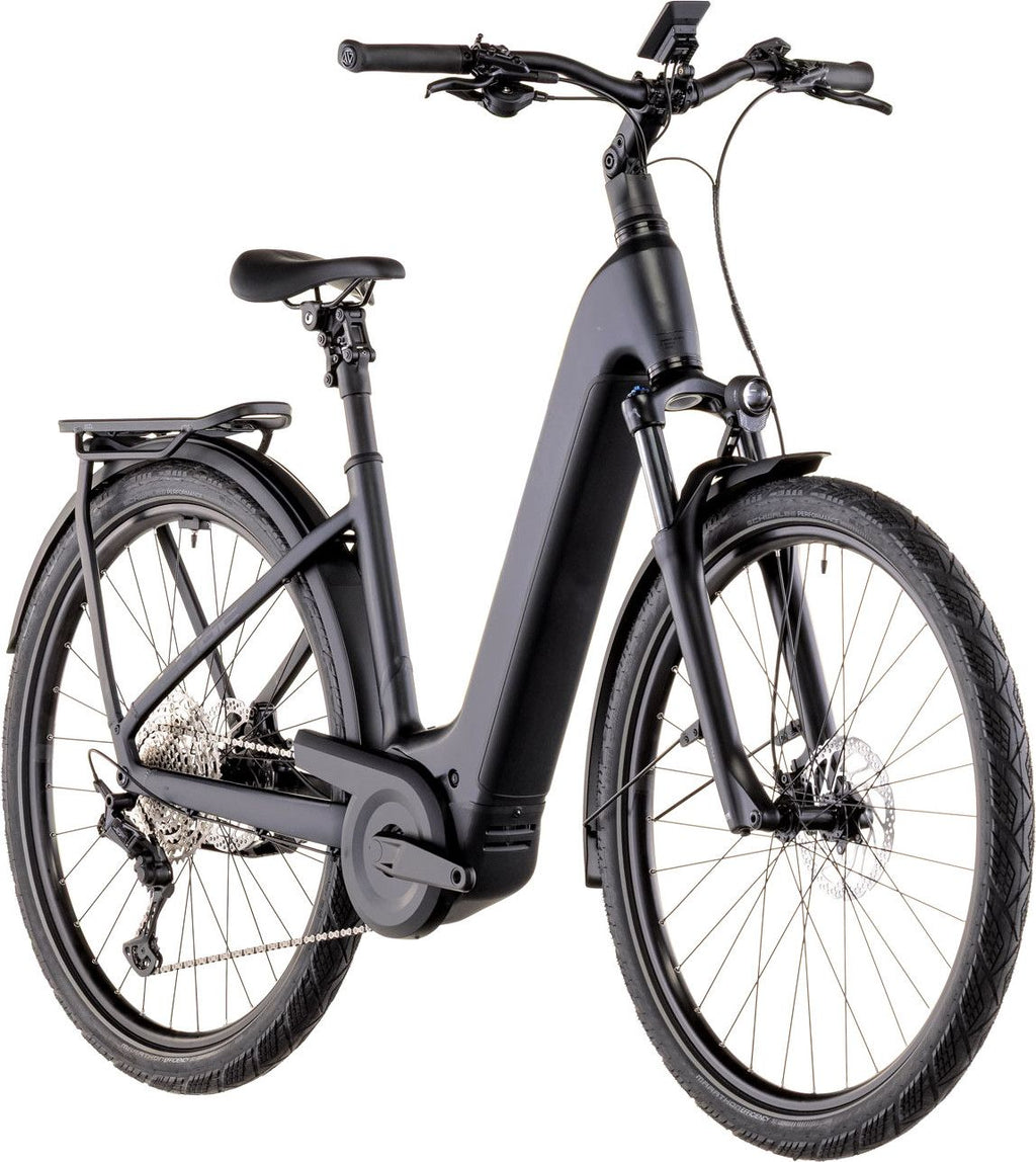 VTC Électrique Cube Kathmandu Hybrid Pro 800 Easy Entry Shimano Deore/Deore XT 12V 800 Wh 700 mm Noir Coal 2026