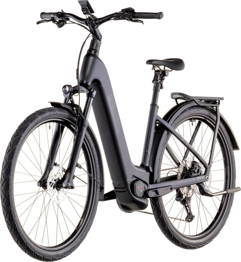 VTC Électrique Cube Kathmandu Hybrid Pro 800 Easy Entry Shimano Deore/Deore XT 12V 800 Wh 700 mm Noir Coal 2026