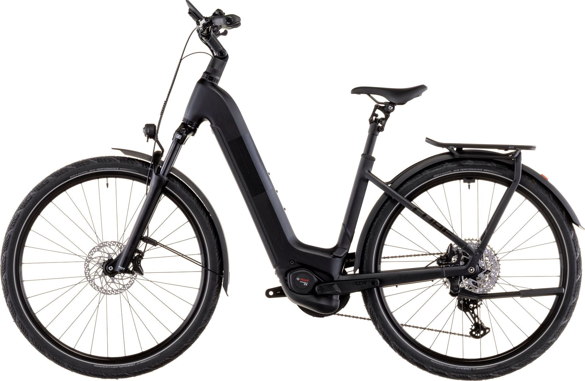 VTC Électrique Cube Kathmandu Hybrid Pro 800 Easy Entry Shimano Deore/Deore XT 12V 800 Wh 700 mm Noir Coal 2026