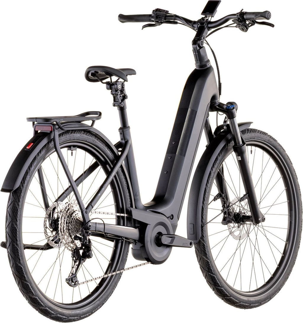 VTC Électrique Cube Kathmandu Hybrid Pro 800 Easy Entry Shimano Deore/Deore XT 12V 800 Wh 700 mm Noir Coal 2026