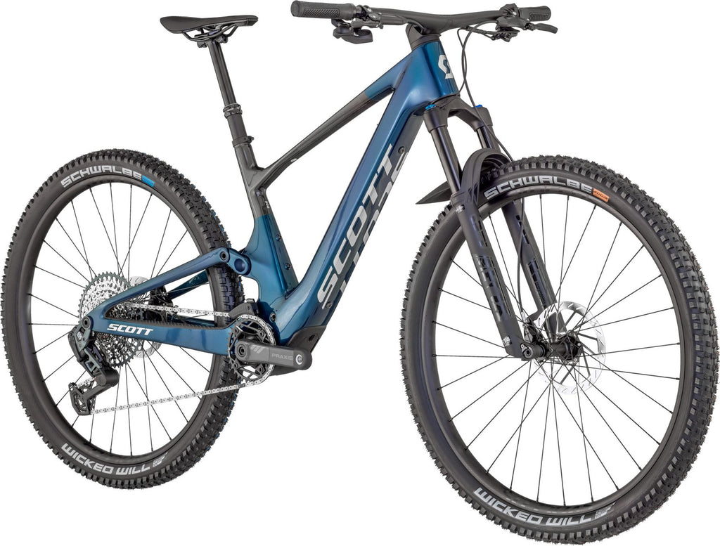 VTT Électrique Tout-Suspendu Scott Lumen eRide 900 Sram 12V 360Wh TQ 50Nm 29'' Bleu/Noir