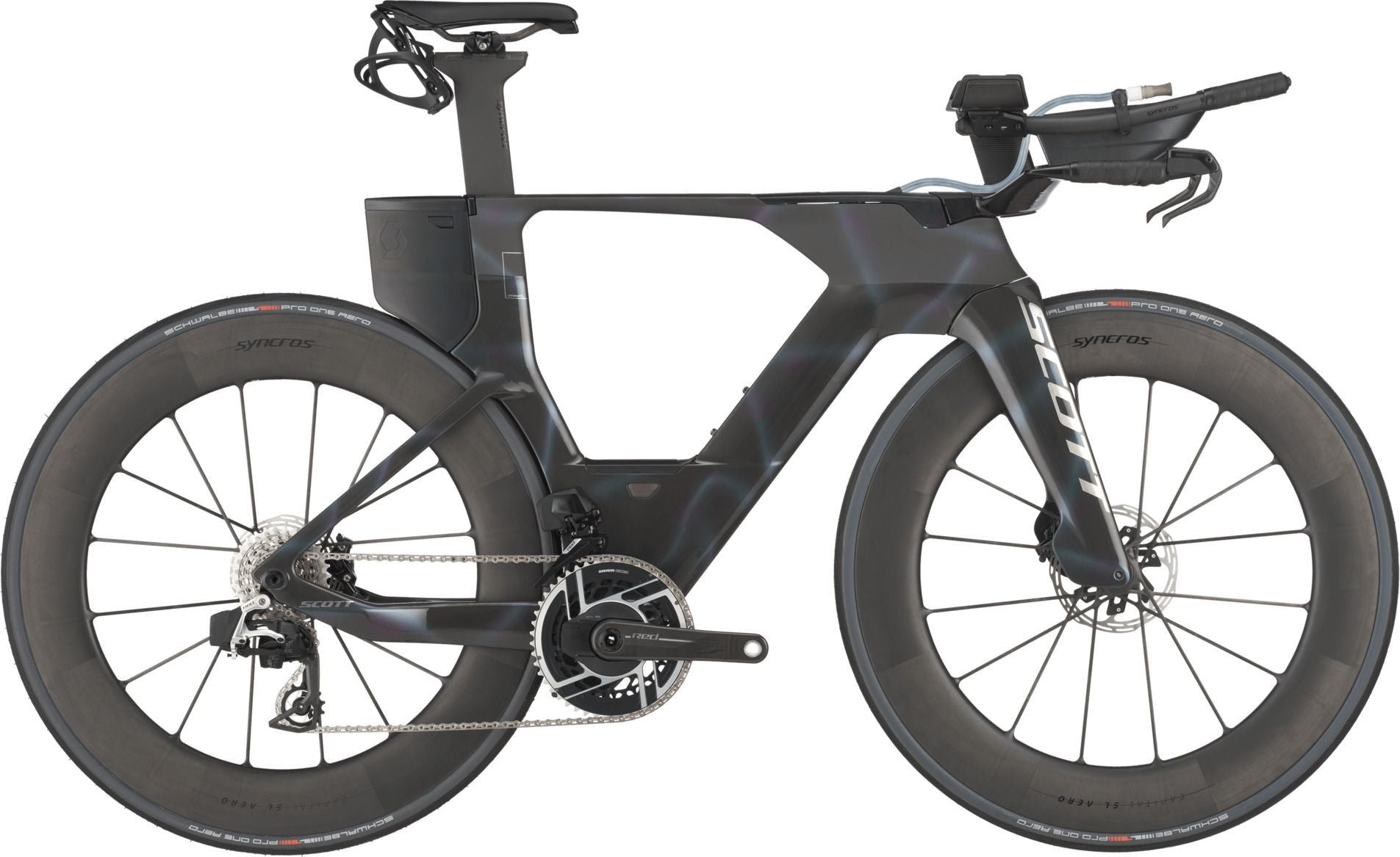 Vélo de Triathlon Scott Plasma RC Ultimate Sram Red AXS 12V 700 mm Noir