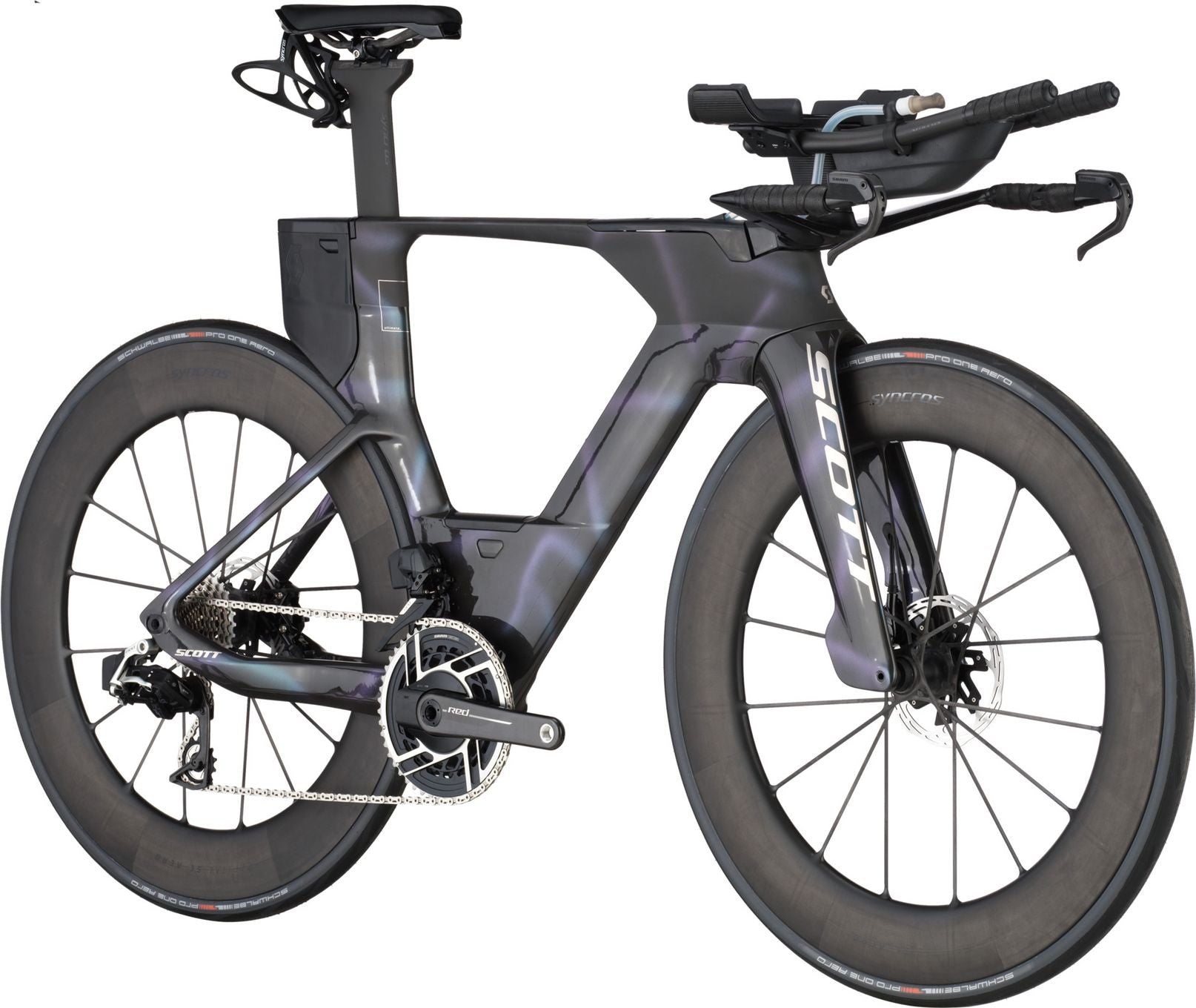 Vélo de Triathlon Scott Plasma RC Ultimate Sram Red AXS 12V 700 mm Noir