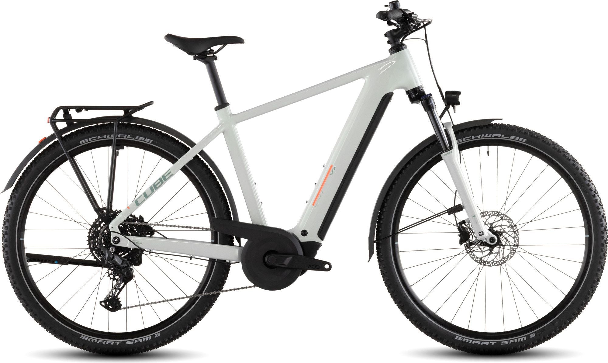 VTC Électrique Cube Nuride Hybrid Performance 600 Shimano Cues 10V 600 Wh 29'' Beige Desert Stone Vert 2026