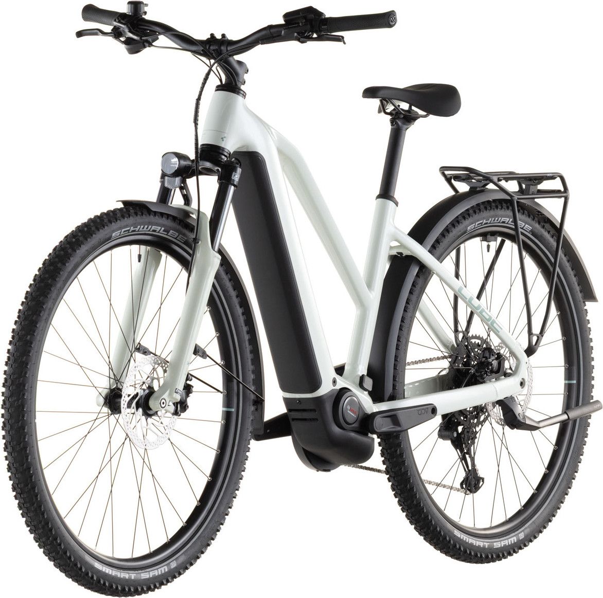 VTC Électrique Cube Nuride Hybrid Performance 600 Trapeze Shimano Cues 10V 600 Wh 29'' Beige Desert Stone Vert 2026
