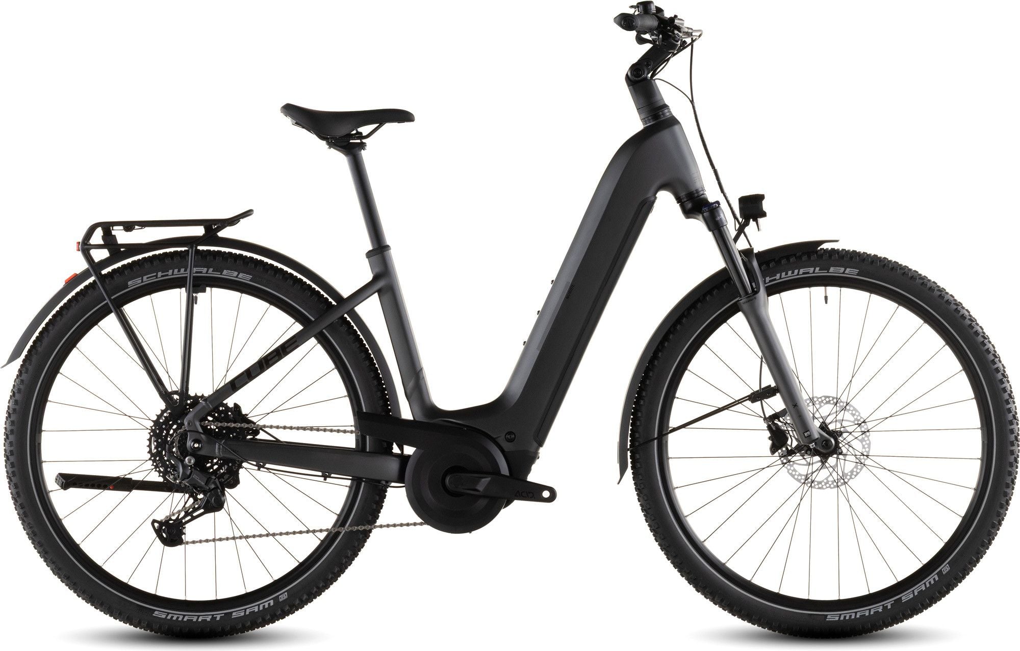 VTC Électrique Cube Nuride Hybrid Performance 600 Easy Entry Shimano Cues 10V 600 Wh 29'' Gris Slab 2026