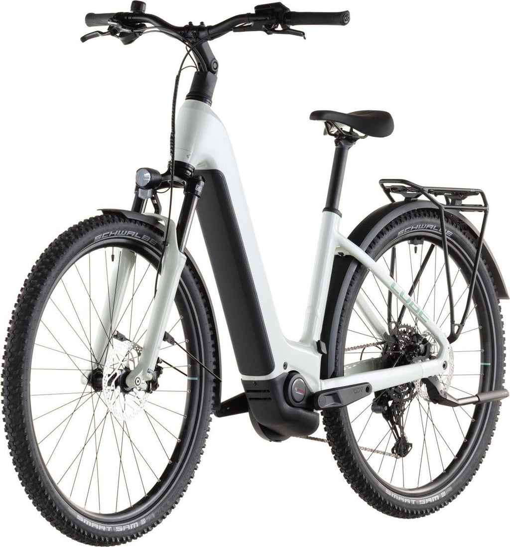 VTC Électrique Cube Nuride Hybrid Performance 600 Easy Entry Shimano Cues 10V 600 Wh 29'' Beige Desert Stone Vert 2026