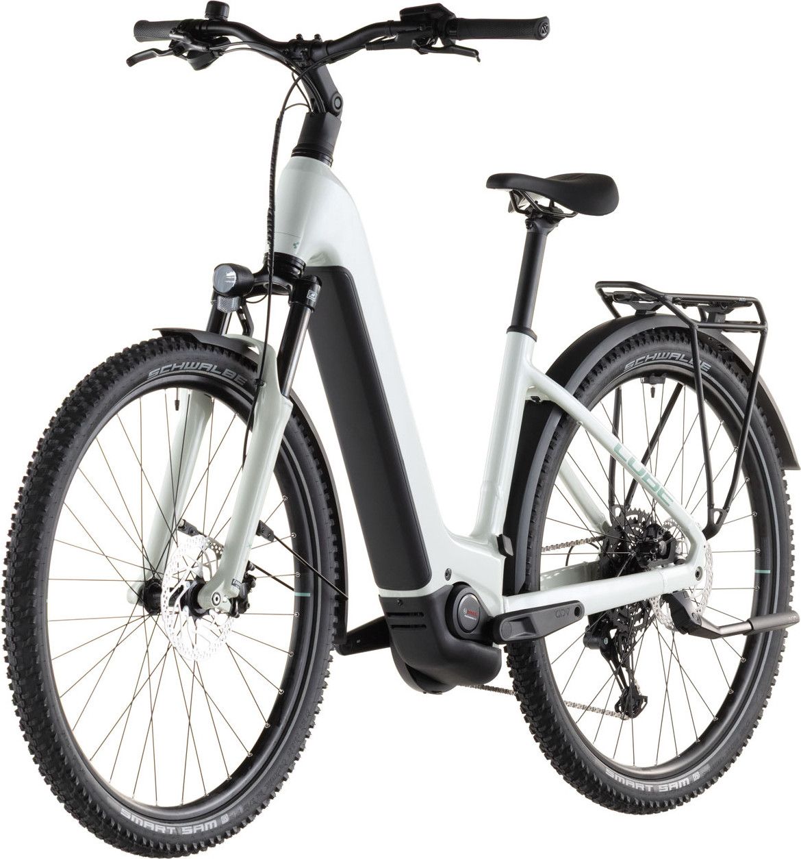 VTC Électrique Cube Nuride Hybrid Performance 600 Easy Entry Shimano Cues 10V 600 Wh 29'' Beige Desert Stone Vert 2026
