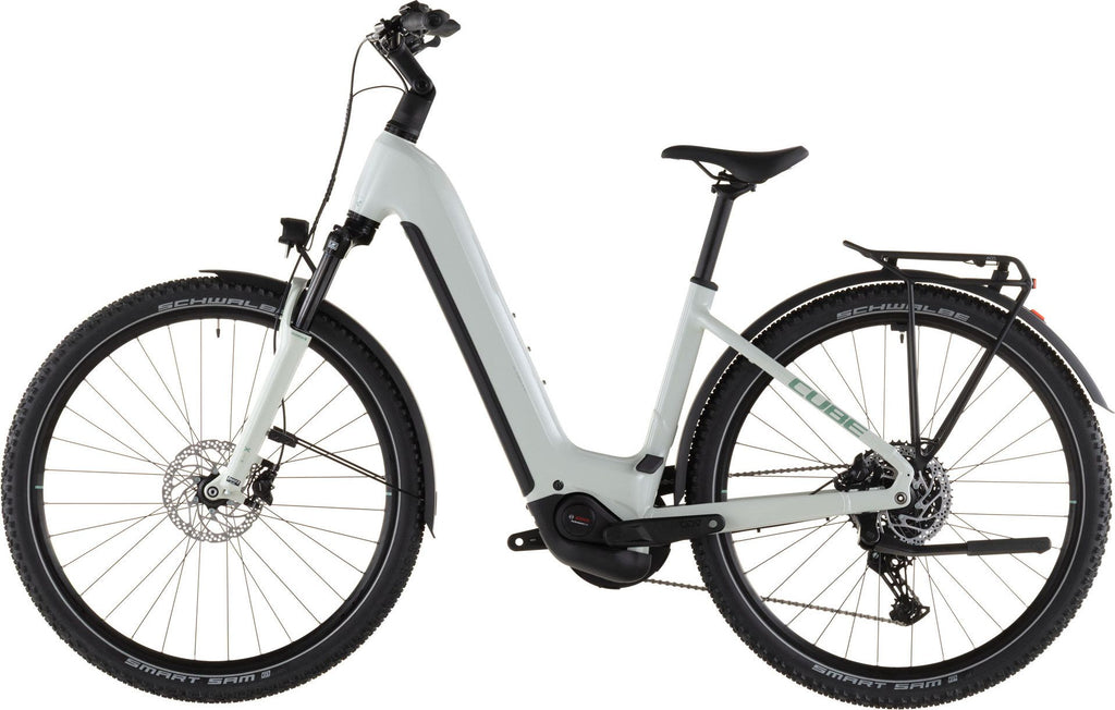 VTC Électrique Cube Nuride Hybrid Performance 600 Easy Entry Shimano Cues 10V 600 Wh 29'' Beige Desert Stone Vert 2026