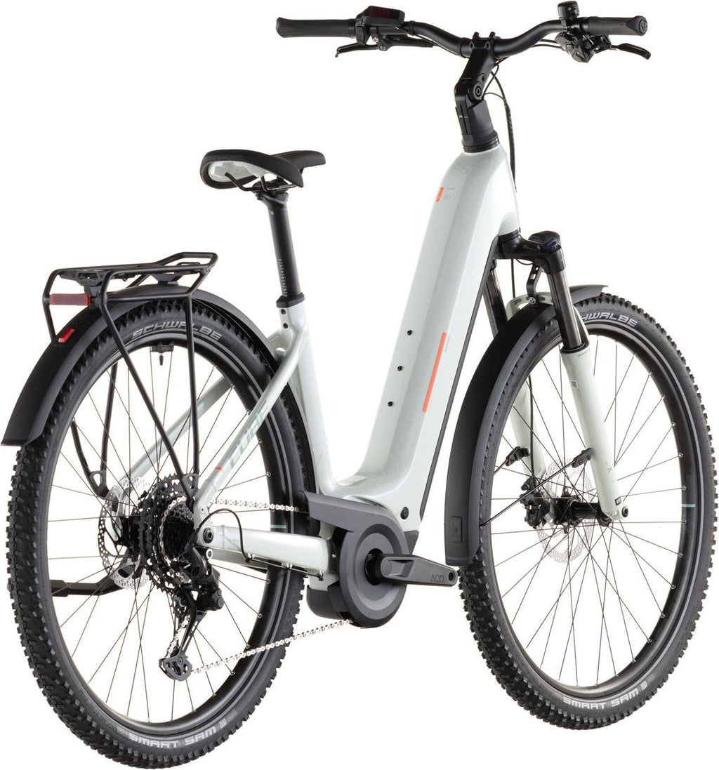 VTC Électrique Cube Nuride Hybrid Performance 600 Easy Entry Shimano Cues 10V 600 Wh 29'' Beige Desert Stone Vert 2026