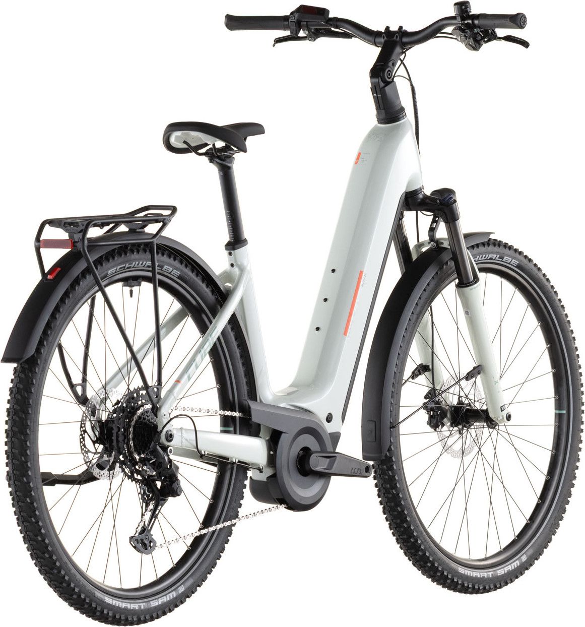 VTC Électrique Cube Nuride Hybrid Performance 600 Easy Entry Shimano Cues 10V 600 Wh 29'' Beige Desert Stone Vert 2026
