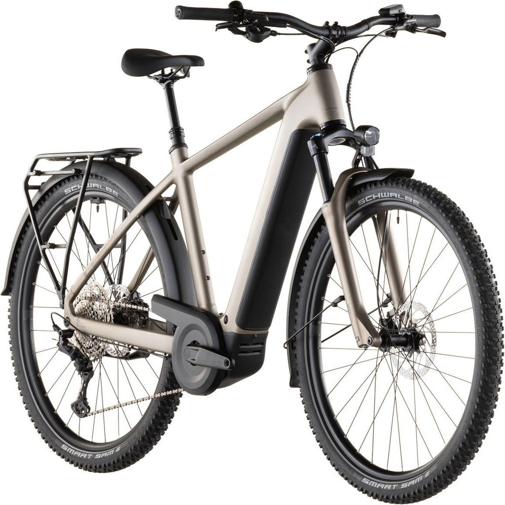 VTC Électrique Cube Nuride Hybrid Pro 600 Shimano Deore/Deore XT 12V 600 Wh 29'' Beige Flash Stone 2026