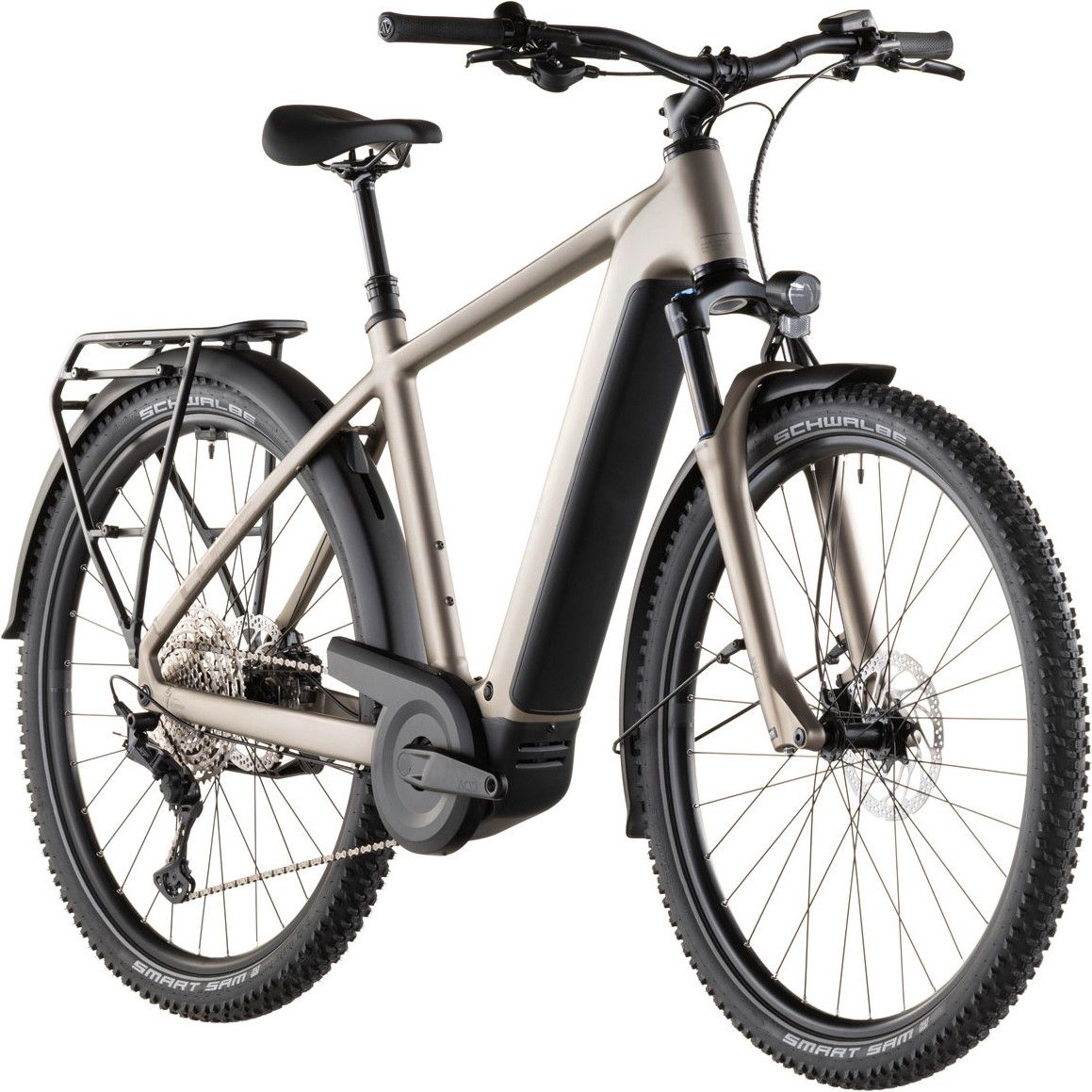 VTC Électrique Cube Nuride Hybrid Pro 600 Shimano Deore/Deore XT 12V 600 Wh 29'' Beige Flash Stone 2026
