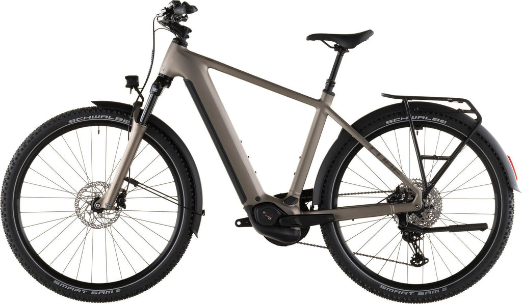 VTC Électrique Cube Nuride Hybrid Pro 600 Shimano Deore/Deore XT 12V 600 Wh 29'' Beige Flash Stone 2026