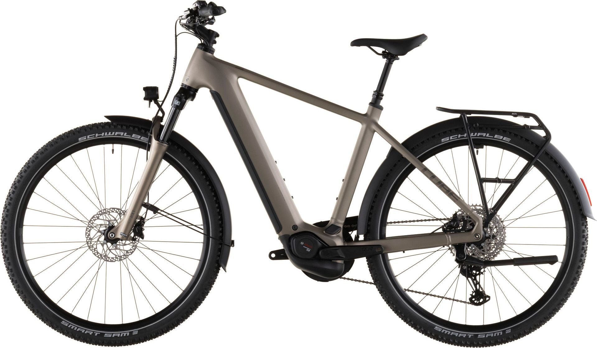 VTC Électrique Cube Nuride Hybrid Pro 600 Shimano Deore/Deore XT 12V 600 Wh 29'' Beige Flash Stone 2026