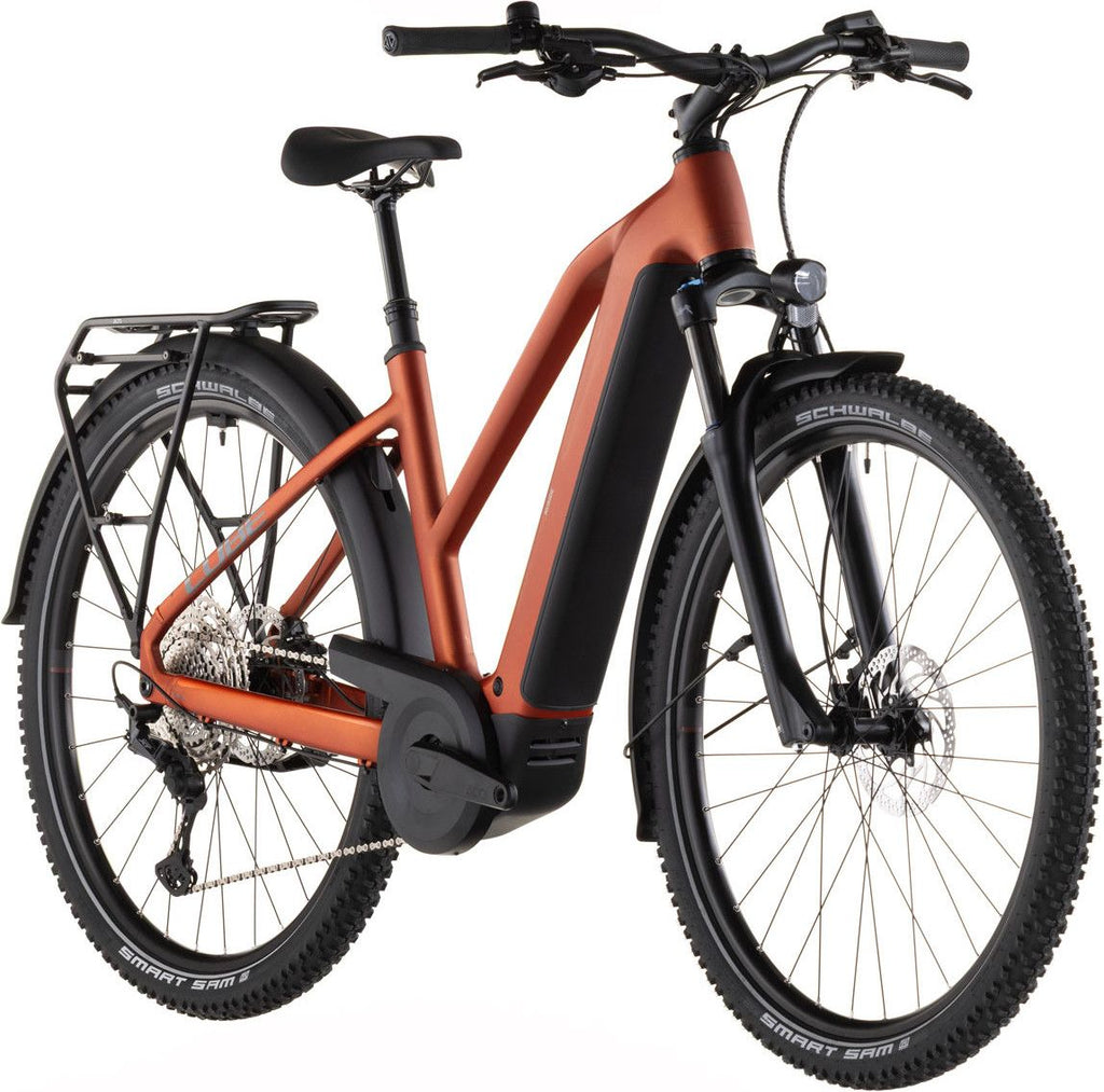 VTC Électrique Cube Nuride Hybrid Pro 600 Trapeze Shimano Deore/Deore XT 12V 600 Wh 29'' Rouge Orange Chilli 2026