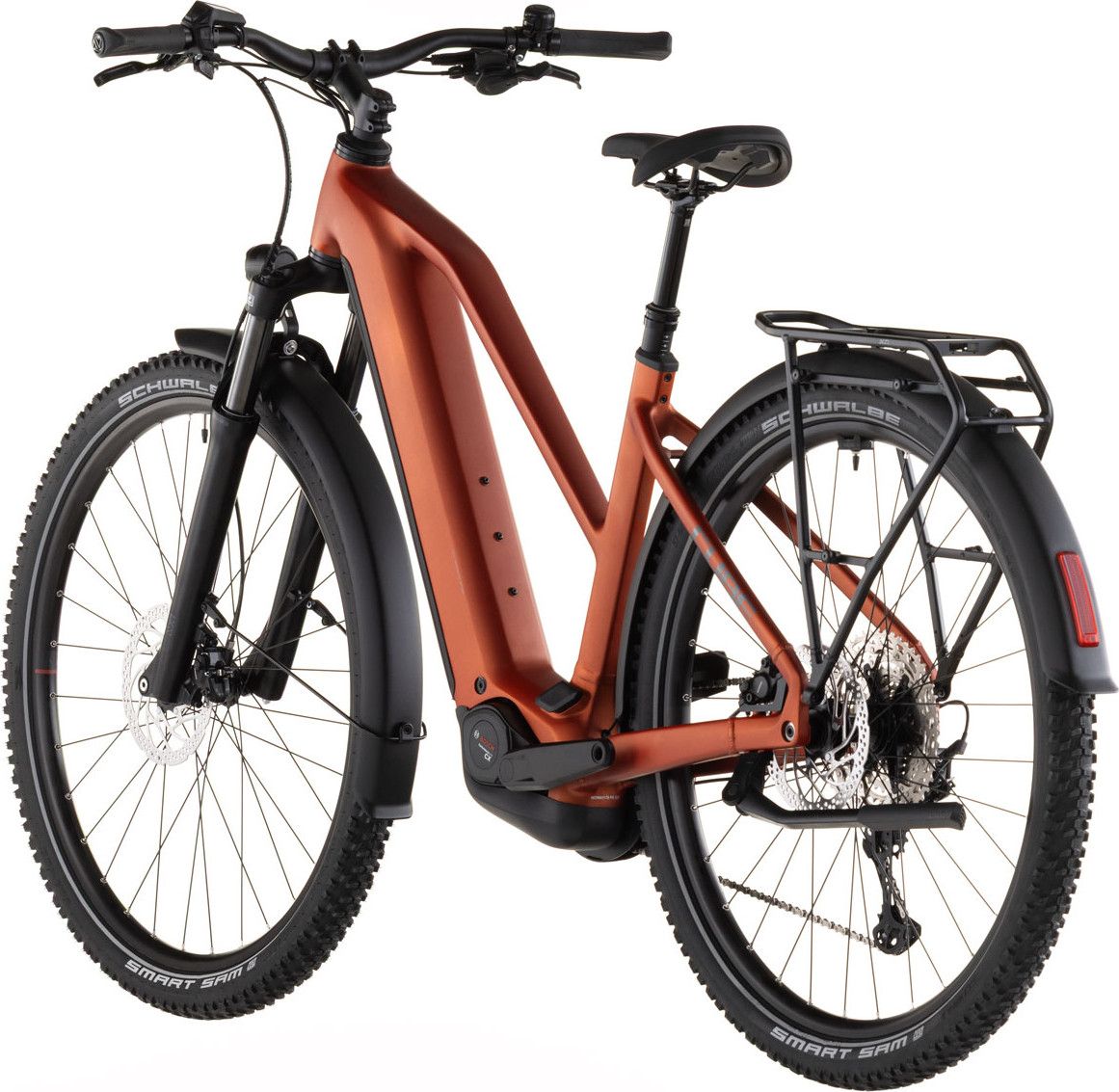 VTC Électrique Cube Nuride Hybrid Pro 600 Trapeze Shimano Deore/Deore XT 12V 600 Wh 29'' Rouge Orange Chilli 2026