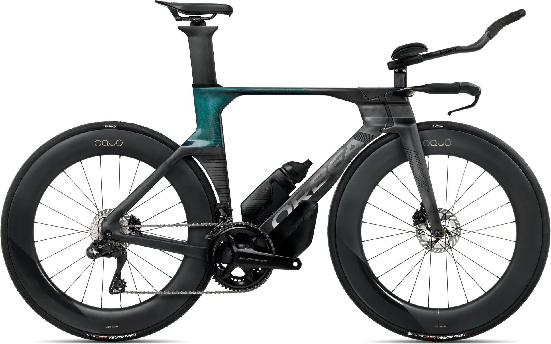 Vélo de Triathlon Orbea Ordu M20iLTD Shimano Ultegra Di2 12V 700 mm Gris Diamond Carbon View Vert Evasion 2026