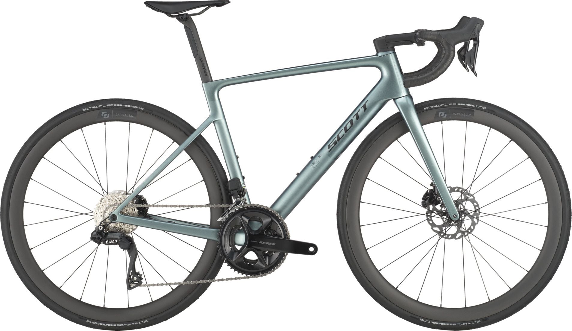 Vélo de Route Scott Addict RC 30 Shimano 105 Di2 12V 700 mm Vert