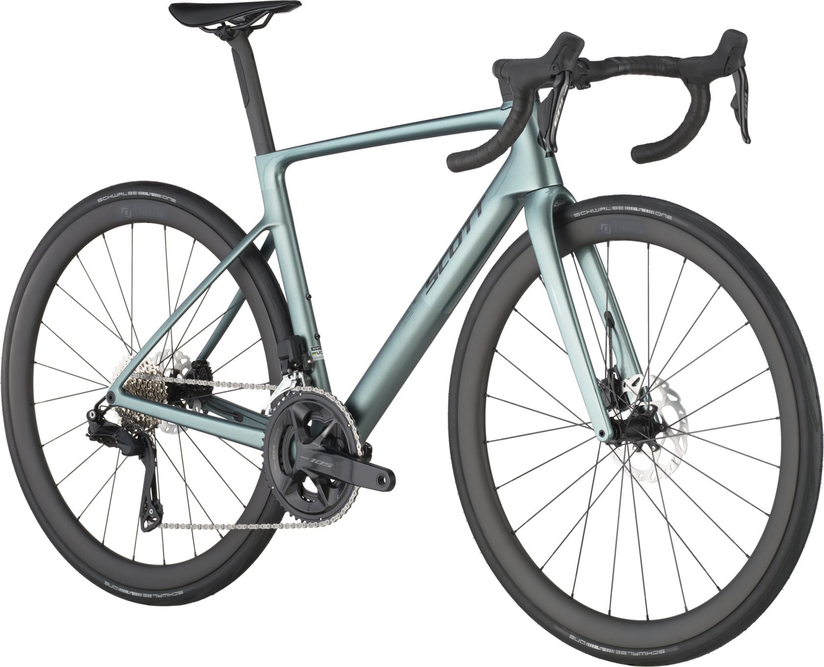 Vélo de Route Scott Addict RC 30 Shimano 105 Di2 12V 700 mm Vert