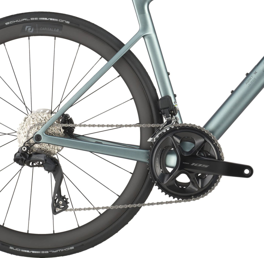 Vélo de Route Scott Addict RC 30 Shimano 105 Di2 12V 700 mm Vert