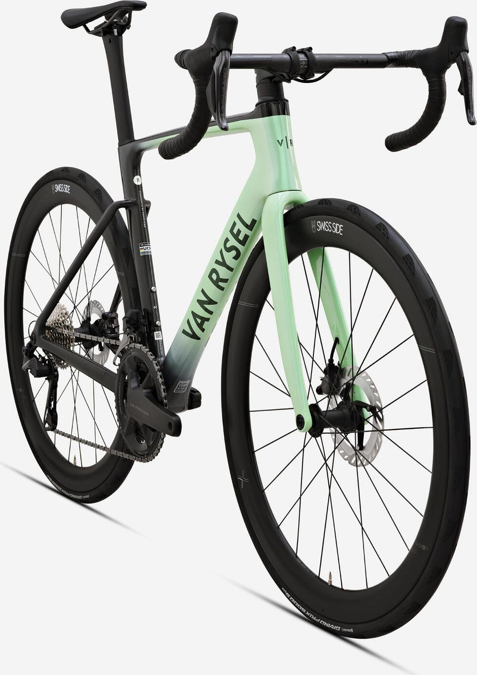 Vélo de Route Van Rysel RCR Pro Shimano Ultegra Di2 12V 700mm Vert/Noir
