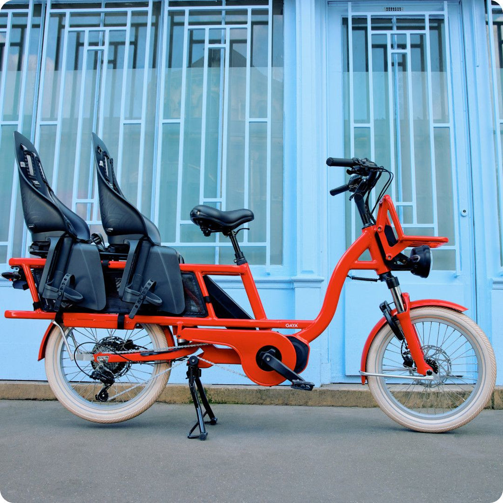 Vélo Cargo GAYA, L'Incroyable Le Long, Amande, pack bébés