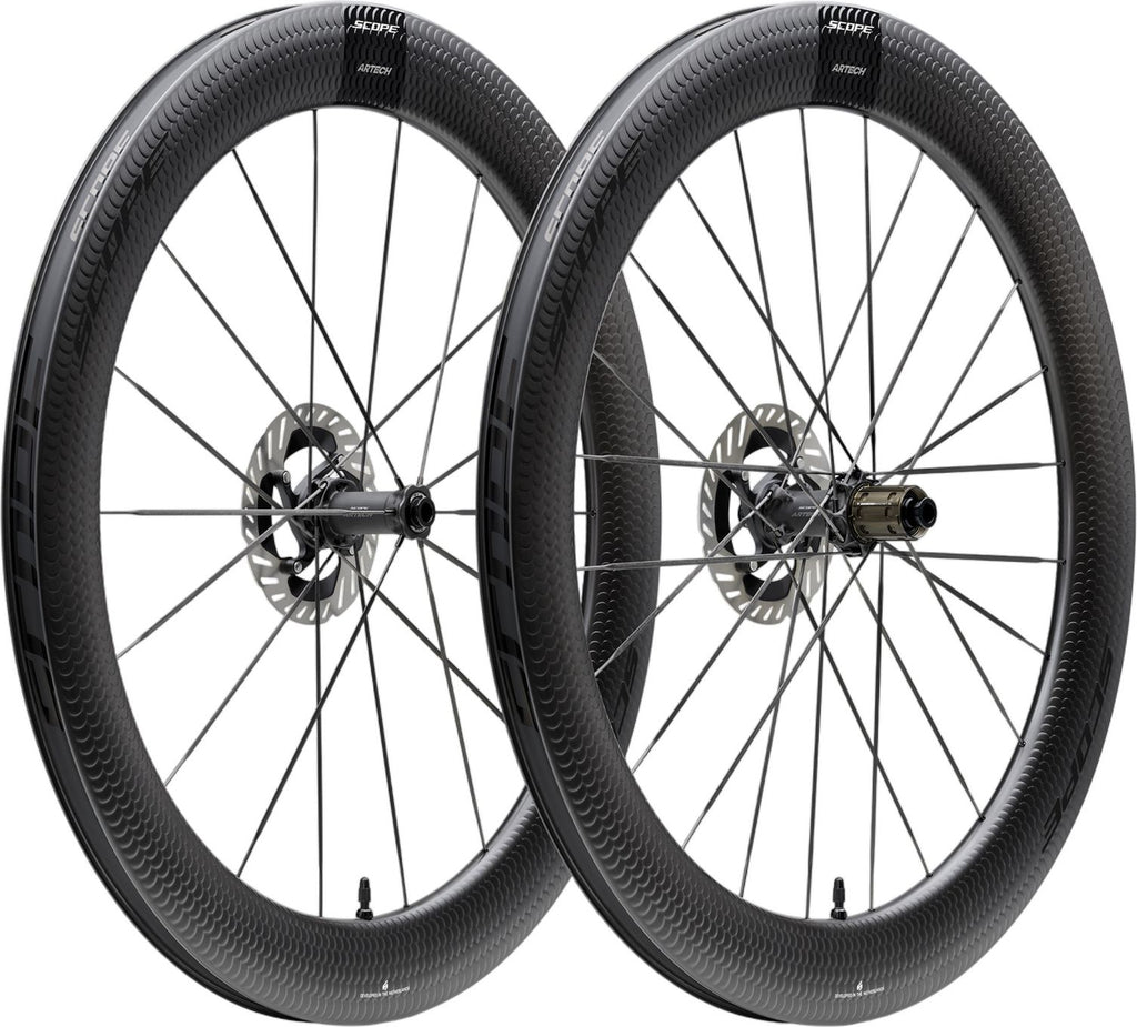 Paire de Roues Scope Artech 6 Disc 700mm | 12x100 - 12x142mm | Centerlock | Noir