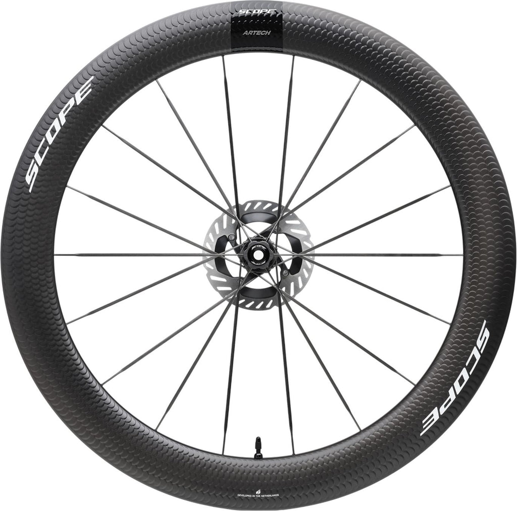 Paire de Roues Scope Artech 6 Disc 700mm | 12x100 - 12x142mm | Centerlock | Noir/Blanc