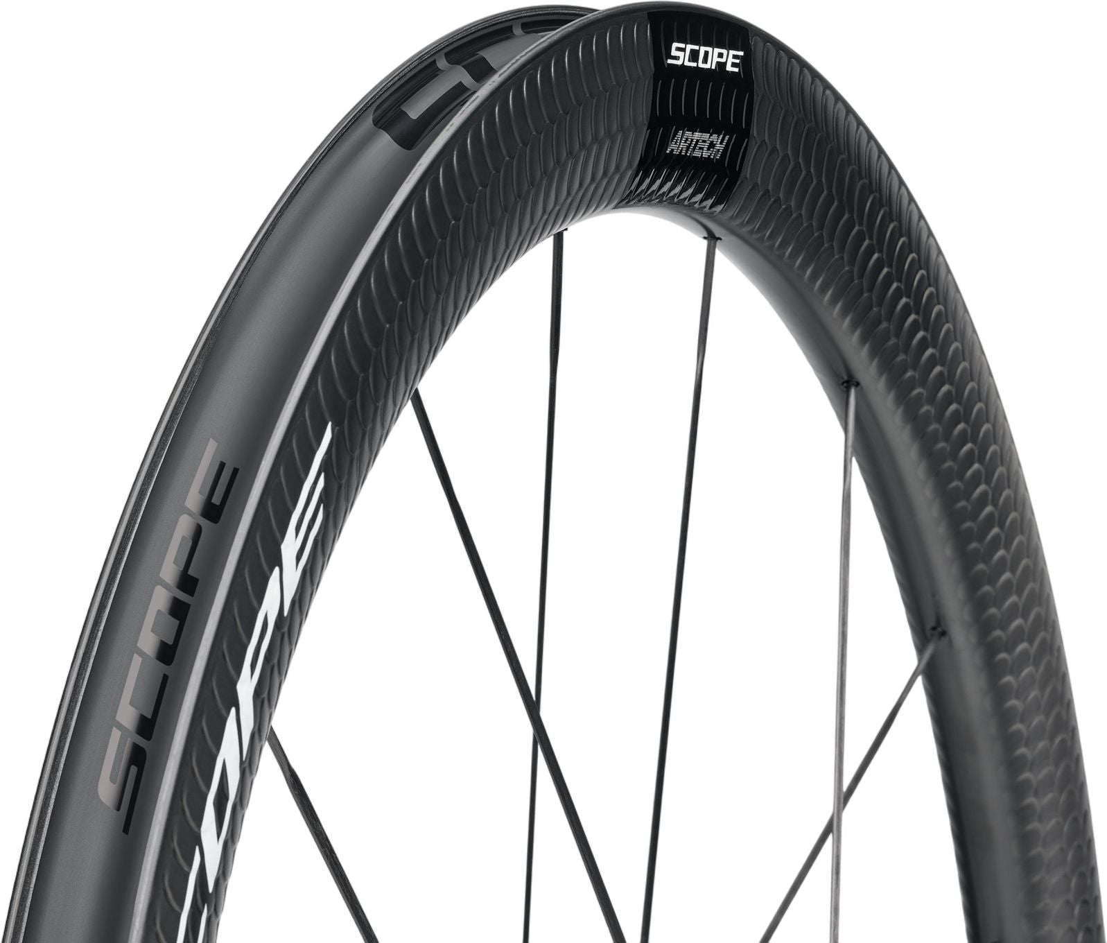 Paire de Roues Scope Artech 4 Disc 700mm | 12x100 - 12x142mm | Centerlock | Noir/Blanc