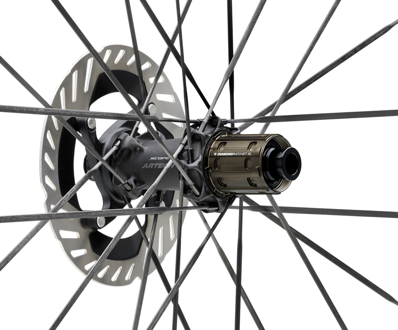 Paire de Roues Scope Artech 4 Disc 700mm | 12x100 - 12x142mm | Centerlock | Noir/Blanc