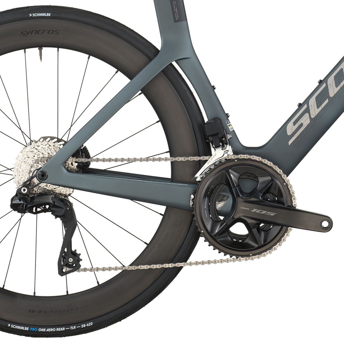Vélo de Route Scott Foil RC 20 Shimano 105 Di2 12V 700mm Gris 2026