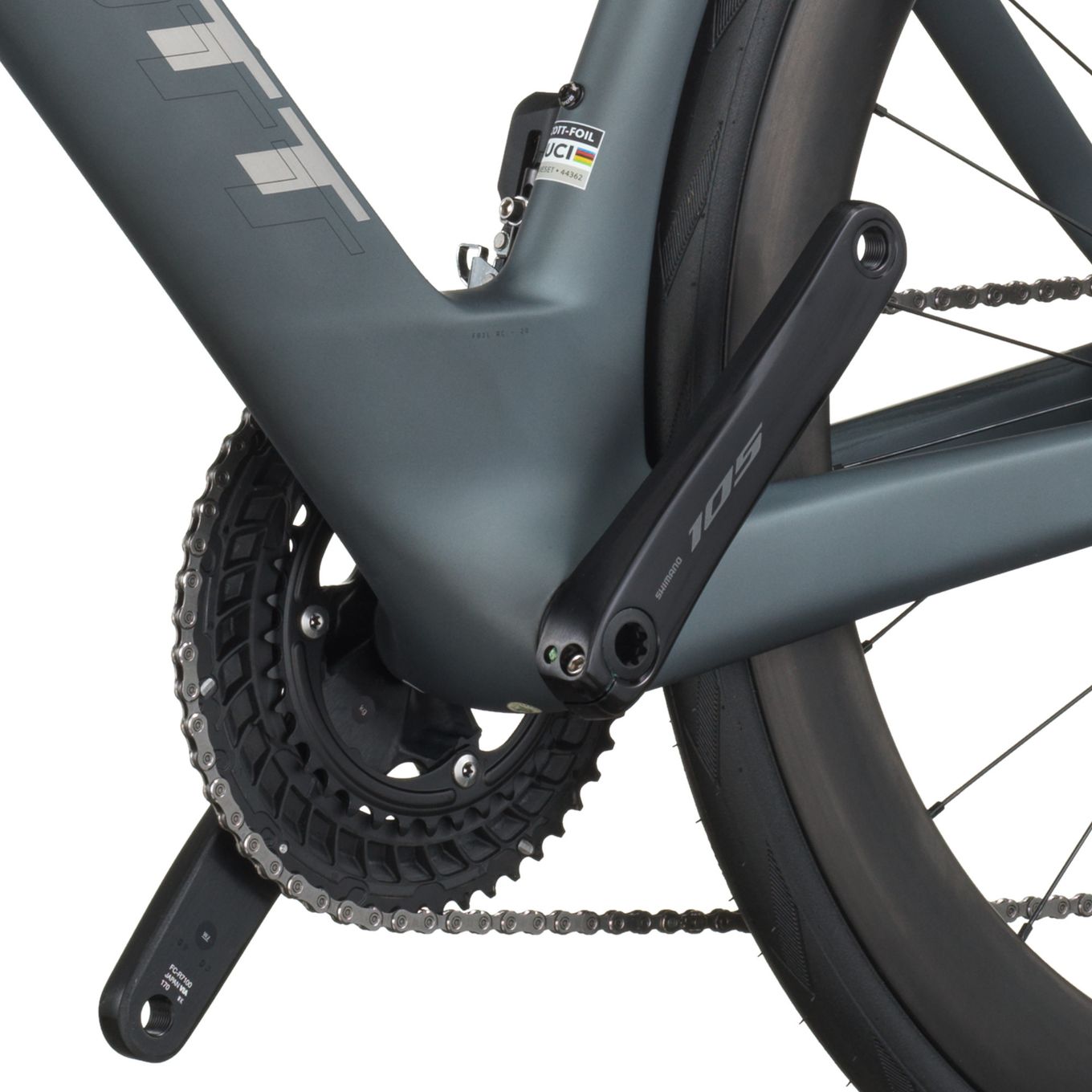 Vélo de Route Scott Foil RC 20 Shimano 105 Di2 12V 700mm Gris 2026