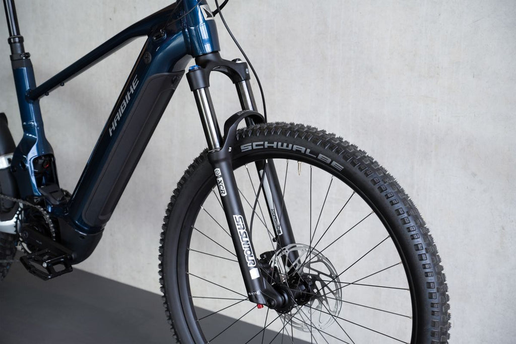 VTT Électrique Tout-Suspendu Haibike AllTrail 4 29/27.5'' Sram 12V 600 Wh Bosch 100 Nm Bleu/Argent 2026