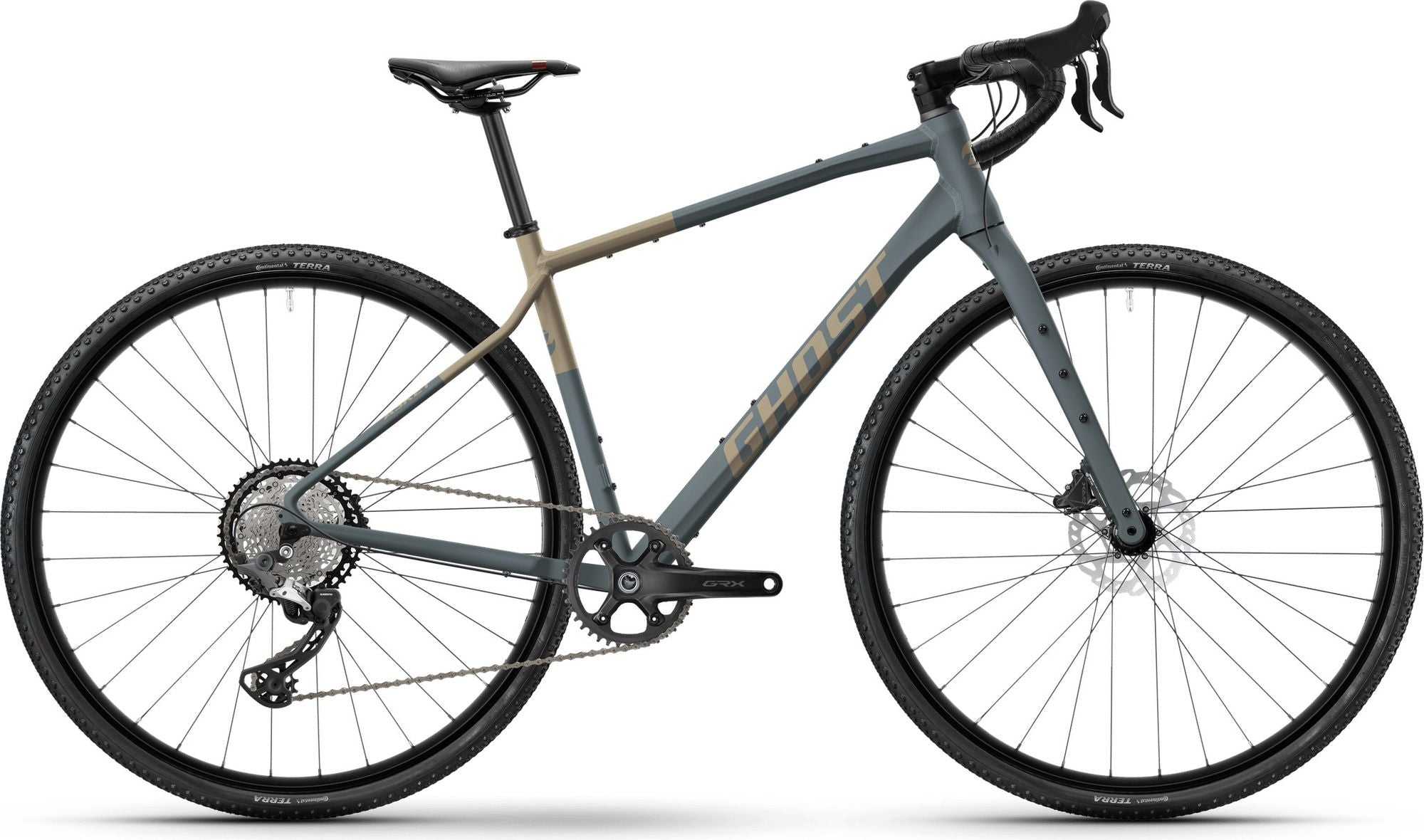 Vélo de Gravel Ghost Asket Shimano GRX 11V 700 mm Bleu Slate Beige Sandstone 2025