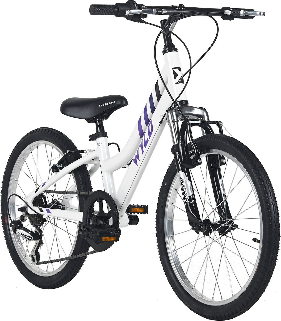 Vélo Enfant 20'' Mistral Blanc TC 27 cm 6 Vitesses WYLD