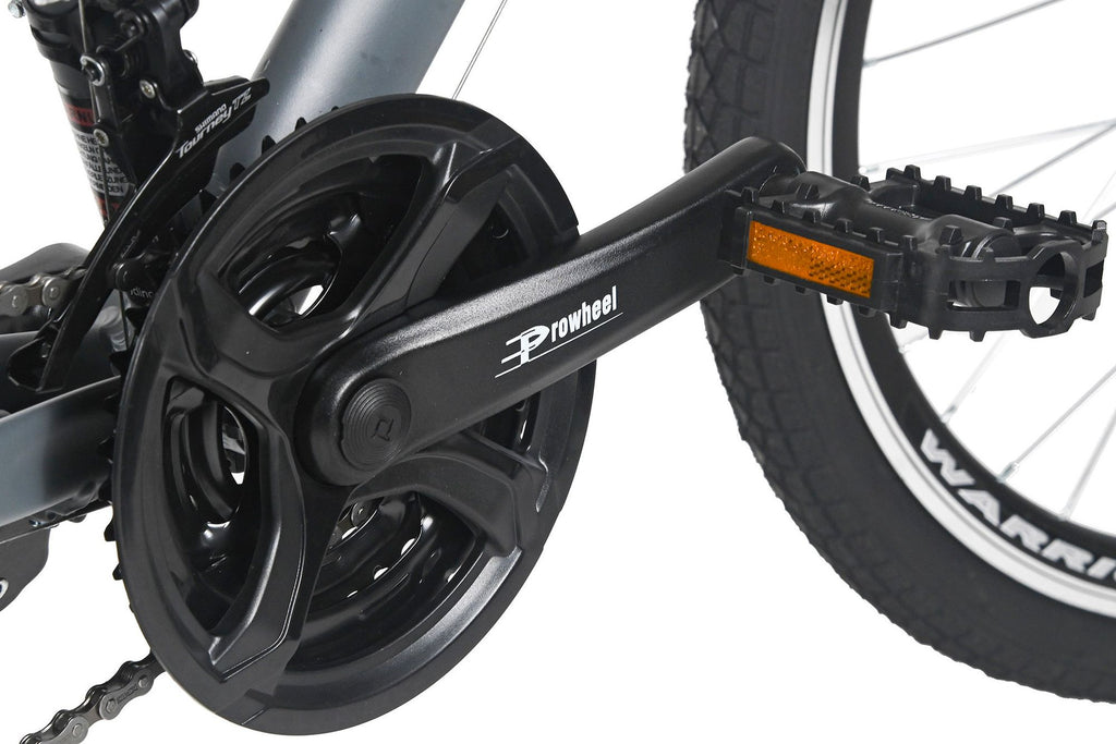 Vélo Enfant 24'' Mistral gris TC 32 cm 18 Vitesses WYLD