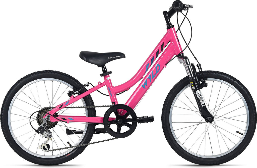 Vélo Enfant 20'' Mistral rose TC 27 cm 6 Vitesses WYLD