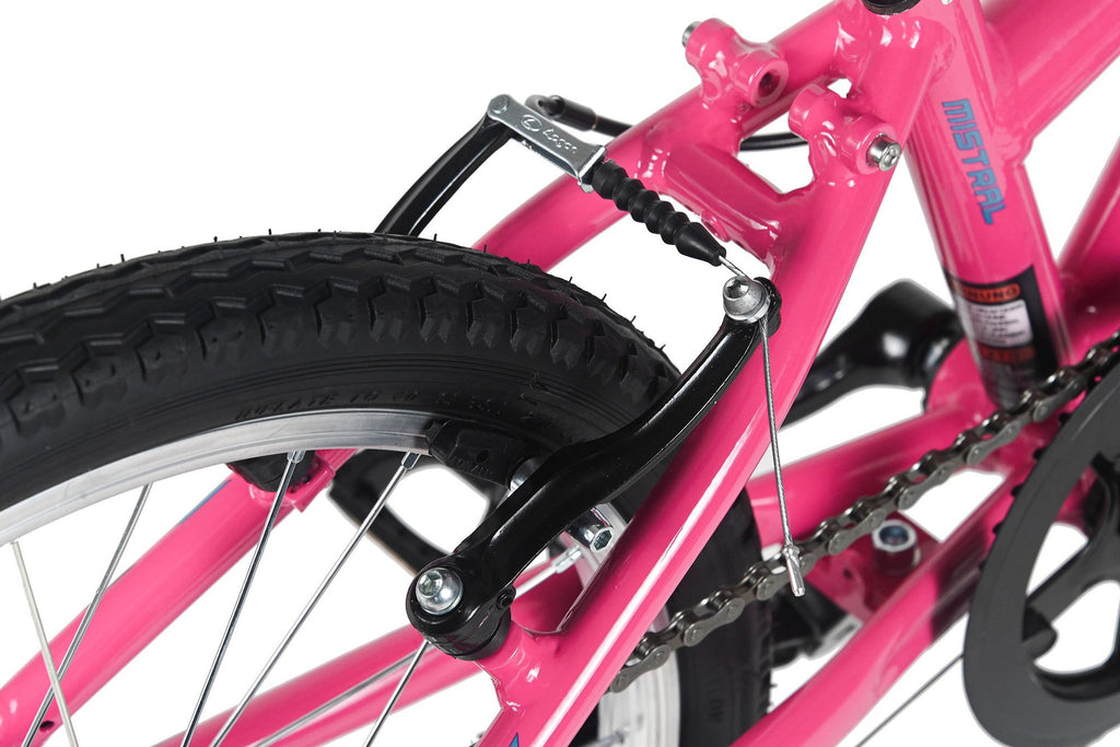 Vélo Enfant 20'' Mistral rose TC 27 cm 6 Vitesses WYLD