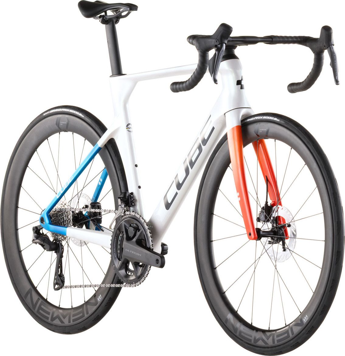 Vélo de Route Cube Litening Aero C:68X Race Shimano Ultegra Di2 12V 700 mm Blanc Nacré Teamline 2026