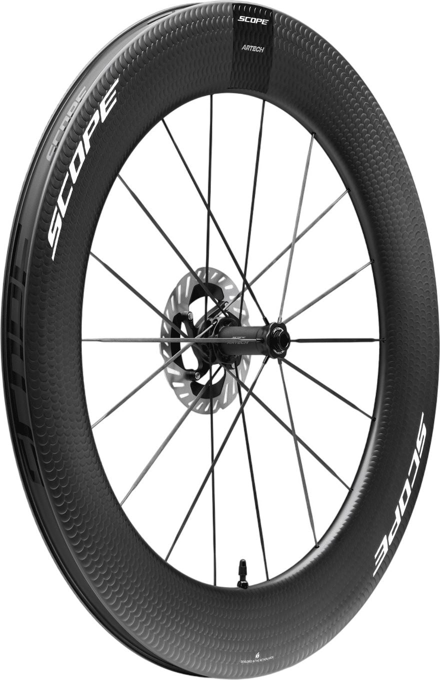 Roue Avant Scope Artech 8T Disc 700mm | 12x100 mm | Centerlock | Noir/Blanc