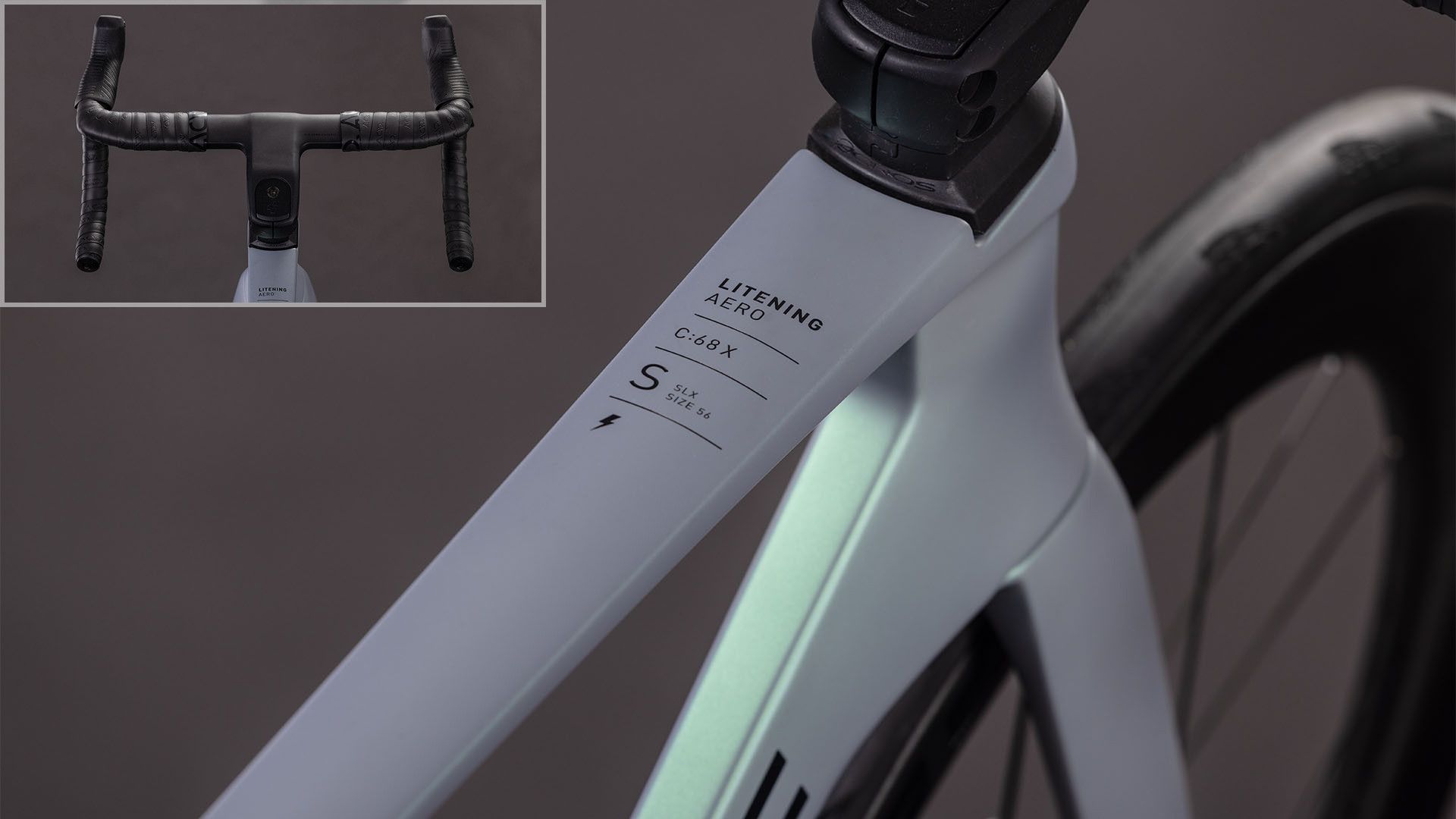 Vélo de Route Cube Litening Aero C:68X SLX Sram Red AXS 12V 700 mm Vert Gris Sea 2026